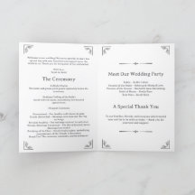 Programa de Boda Judía Minimalista