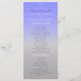 Programa de Boda Lavender Gray Pastel Ombre