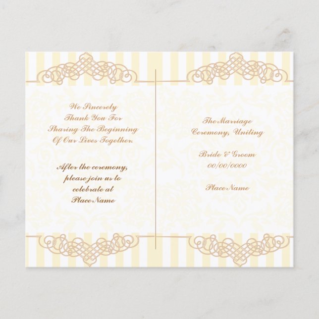 programa de boda lindo (Anverso)