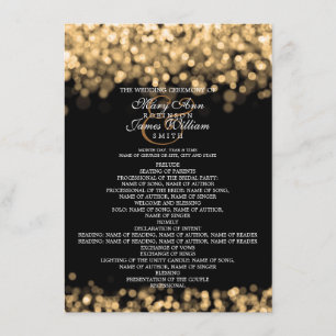 Programa de Boda Luces Doradas