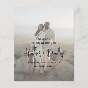 Programa de Boda Moderno Minimalista de Fotos