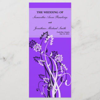Programa de Boda Morada Floral