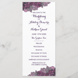 Programa de Boda Morada Floral