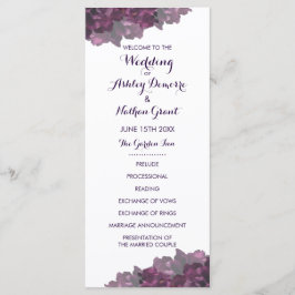 Programa de Boda Morada Floral