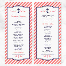 Programa de Boda Náutica Naval y Coral