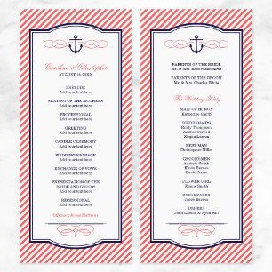 Programa de Boda Náutica Naval y Coral