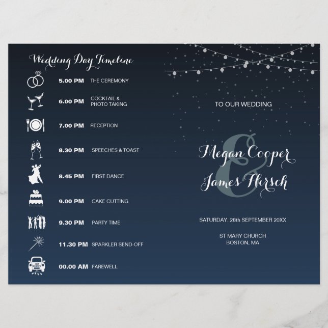 Programa de Boda Nocturna de la Marina Celestial d (Anverso)