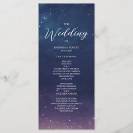 Programa de Boda Nocturna Estelar Celestial