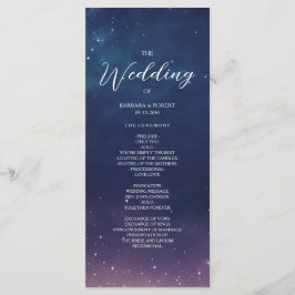 Programa de Boda Nocturna Estelar Celestial