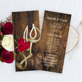 Programa de Boda Occidental de Rosas Rojas y Cabal