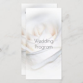 Programa de Boda Personalizada de la Rosa Blanca