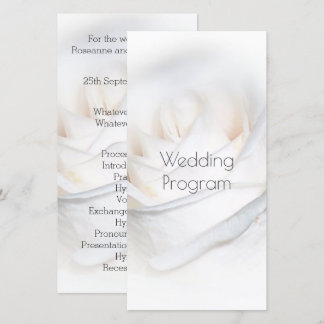 Programa de Boda Personalizada de la Rosa Blanca