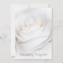 Programa de Boda Personalizada de la Rosa Blanca