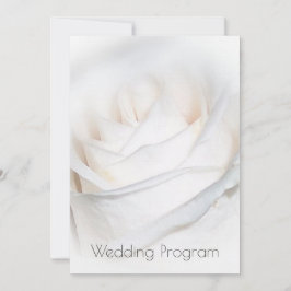 Programa de Boda Personalizada de la Rosa Blanca