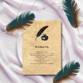 Programa de Boda Pluma Gótica