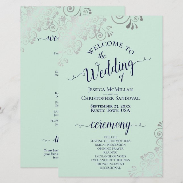Programa de Boda Presupuestaria de Casa de Moneda  (Anverso / Reverso)