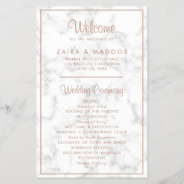 Programa de Boda Presupuestaria de Mármol de Oro R