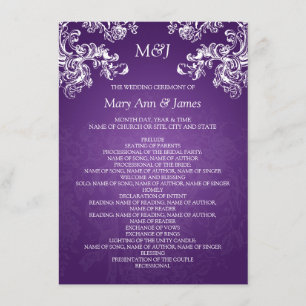 Programa de Boda Remolinos Antiguos 2 Morado