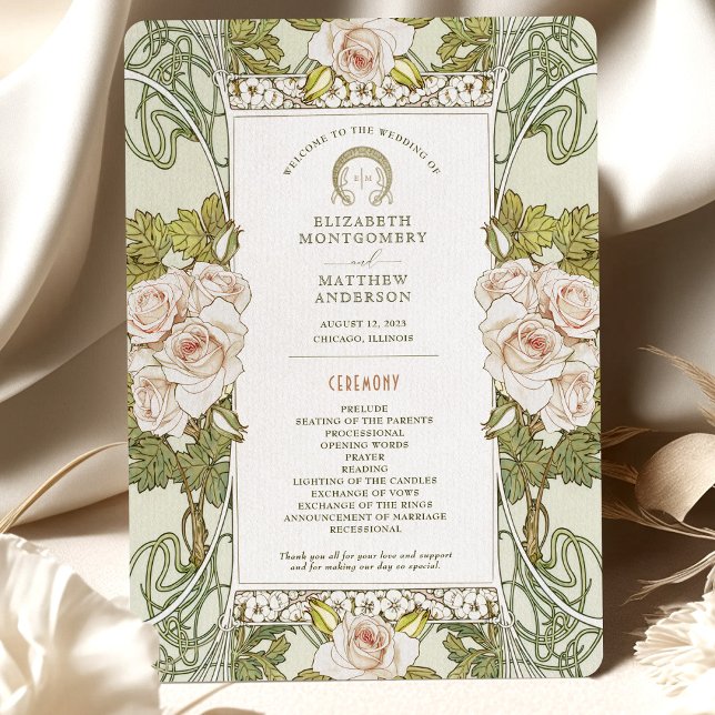 Programa de Boda Rosa Nouveau (Subido por el creador)