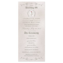PROGRAMA DE BODA | Rosa Rojo Elegante de Belleza