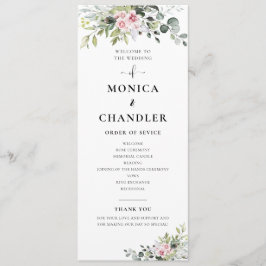 Programa de Boda Rosa Verde