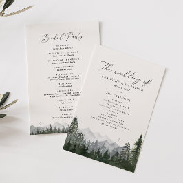 Programa de Boda Rústica de Pinos de Montaña