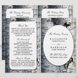 Programa de Boda Rústica del Árbol de Aves del Paí