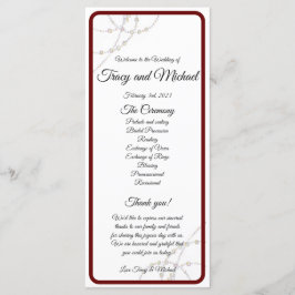 Programa de Boda Simple de Perlas