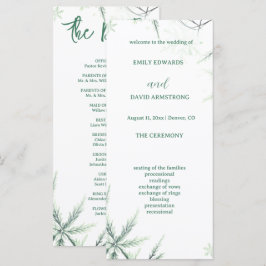 Programa de Boda Simple Elegante Moderno