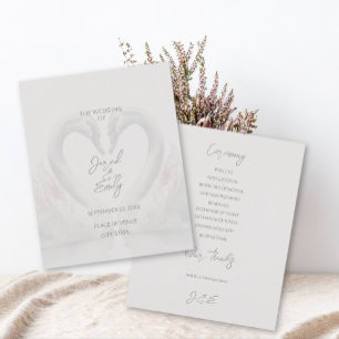 Programa de Boda Swan de personalizados