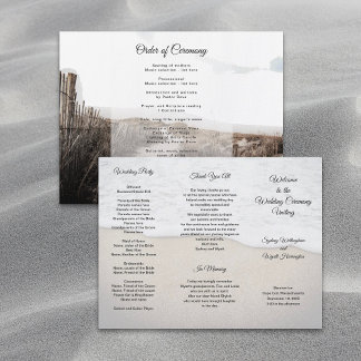 Programa de Boda Temática de Dunas de Arena