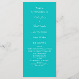 Programa de Boda Vibrante Aqua