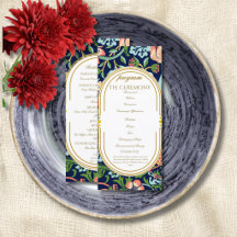 Programa de Boda William Morris Strawberry Thief