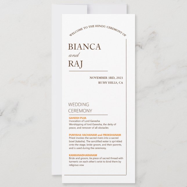 PROGRAMA DE BODAS (Anverso)