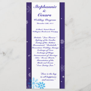 Programa de bodas 25 4x9 Blancanieves de nieve bla