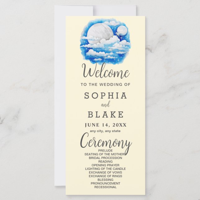 Programa de Bodas Amarillas de Estrellas Celestes  (Anverso)