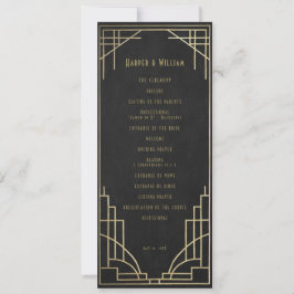 Programa de bodas Art Déco