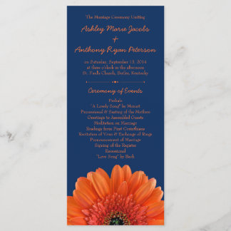 Programa de Bodas Azules de la Marina de naranja D