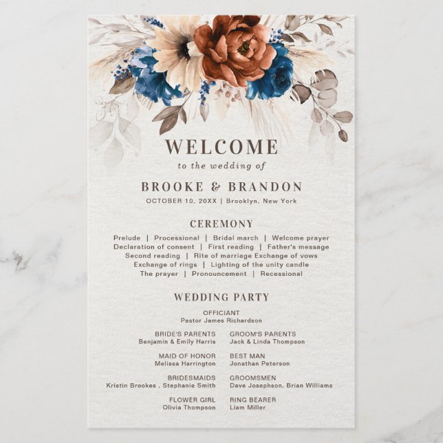 Programa de Bodas Azules de la Marina Terracotta c (Anverso)