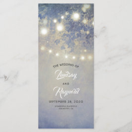 Programa de Bodas Azules Rústicas con Cuerdas de L