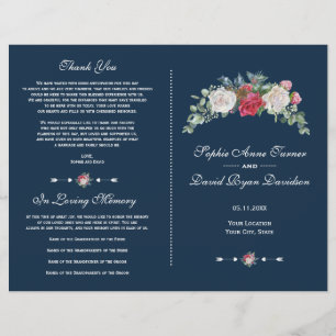 Programa de Bodas Berries para Flores Blancas Roja