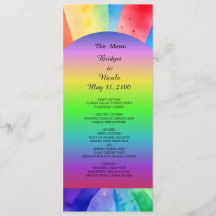 programa de bodas bisexuales lgbtq y menú