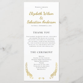 Programa de Bodas Blancas Elegantes y Florecientes