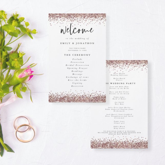 Programa de Bodas Blancas Rosa de Oro (Subido por el creador)