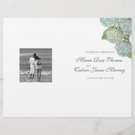 Programa de bodas Blue Hydrangea