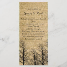 Programa de Bodas Burlap y Birch Posh