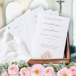 Programa de Bodas Católicas Rosa Hannah con misa