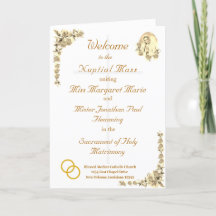 Programa de Bodas Católicas Virgin Mary