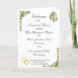 Programa de Bodas Católicas Virgin Mary