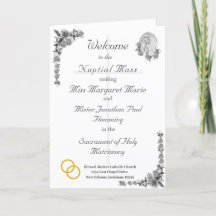 Programa de Bodas Católicas Virgin Mary